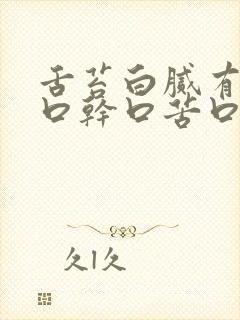 舌苔白腻有齿痕口干口苦口臭