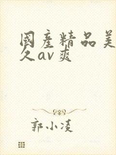 国产精品美女久久av爽