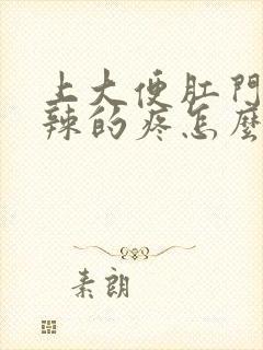 上大便肛门火辣辣的疼怎么回事