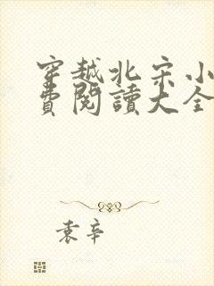 穿越北宋小说免费阅读大全