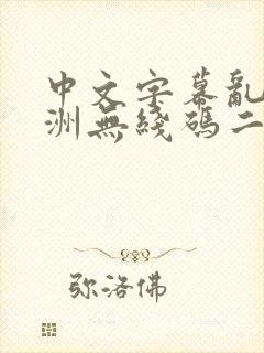 中文字幕乱码亚洲无线码二区