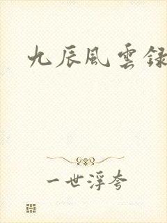 九辰风云录简介