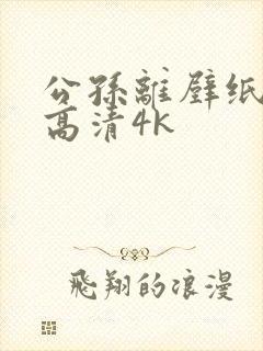 公孙离壁纸全屏高清4k