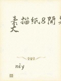 素描纸8开是多大