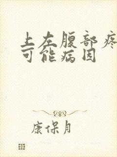 上左腹部疼痛的可能病因