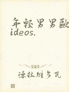 年轻男男欧美videos.