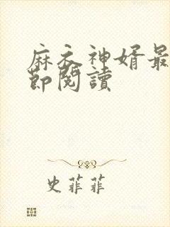 麻衣神婿最新章节阅读