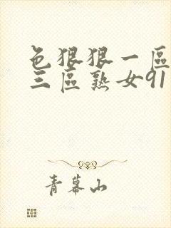 色狠狠一区二区三区熟女91