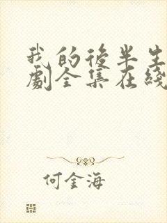 我的后半生电视剧全集在线观看封面