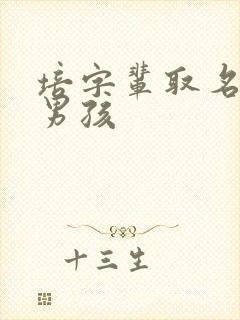 培字辈取名大全男孩