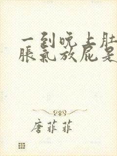 一到晚上肚子就胀气放屁是什么原因