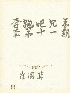 奔跑吧兄弟第三季第十一期完整版