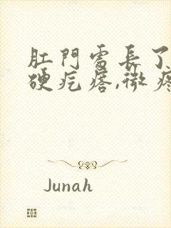 肛门处长了一个硬疙瘩,微疼