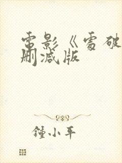 电影《处破》未删减版