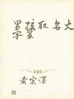 男孩取名大全永字辈