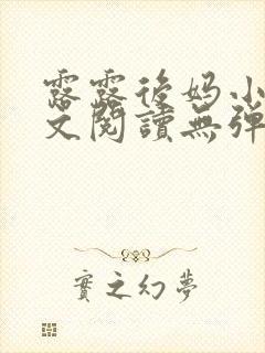 露露后妈小说全文阅读无弹窗笔趣阁