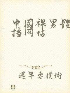中国裸男体无遮挡网站