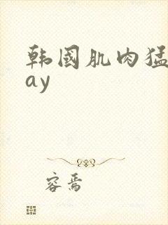 韩国肌肉猛男gay