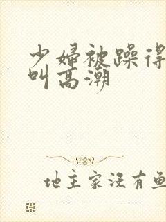 少妇被躁得嗷嗷叫高潮