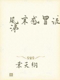 风寒感冒流清鼻涕