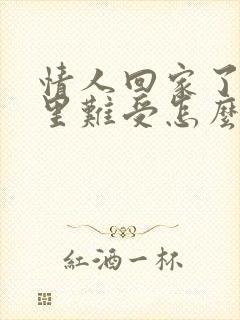 情人回家了我心里难受怎么办封面