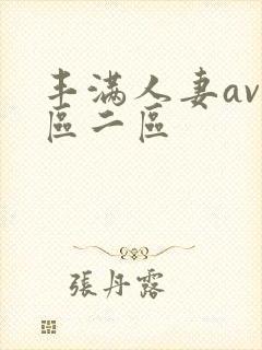 丰满人妻av一区二区