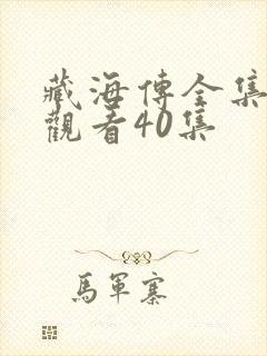 藏海传全集免费观看40集