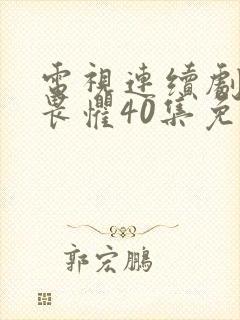 电视连续剧无所畏惧40集免费观看