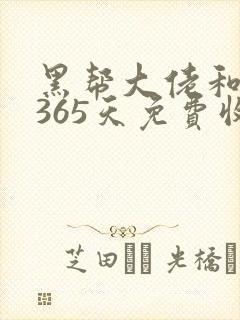 黑帮大佬和我的365天免费收看