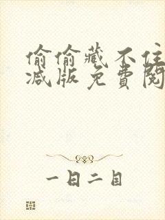 偷偷藏不住无删减版免费阅读