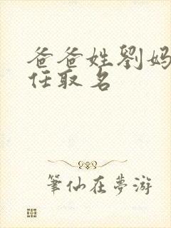 爸爸姓刘妈妈姓任取名