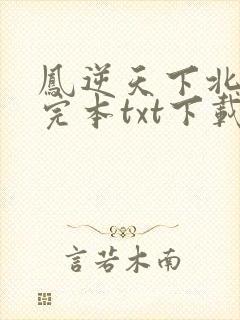 凤逆天下北月篇完本txt下载