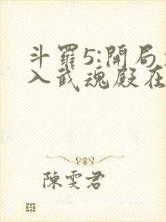 斗罗5:开局加入武魂殿在哪连载