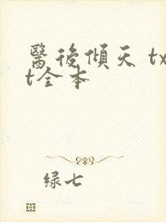 医后倾天 txt全本