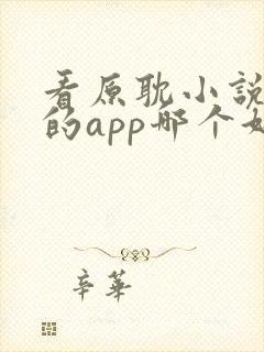 看原耽小说免费的app哪个好用