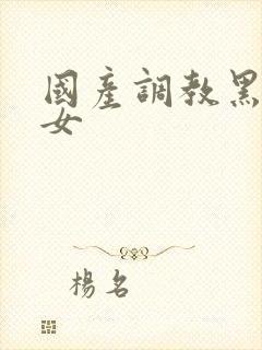 国产调教黑丝美女封面