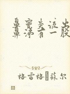 鼻窦炎流出的黄鼻涕有一股恶臭味