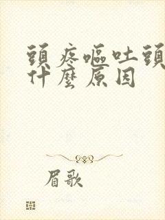 头疼呕吐头晕是什么原因封面