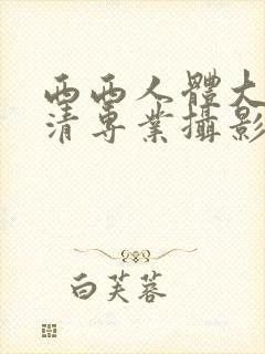 西西人体大胆高清专业摄影