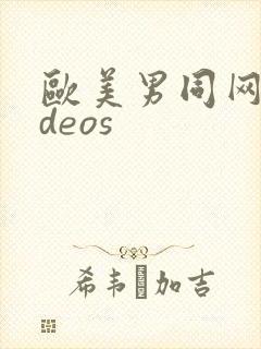 欧美男同网videos