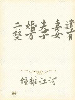 二婚夫妻遗产,双方子女有继承权吗