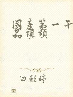 国产第一午夜精品视频