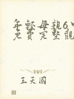 年轻母亲6中字免费完整观看封面