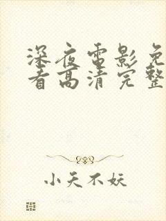 深夜电影免费观看高清完整版在线