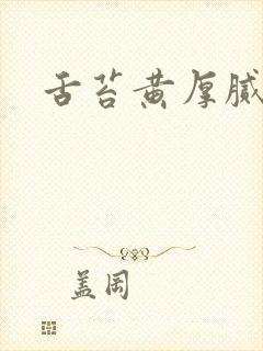 舌苔黄厚腻口干