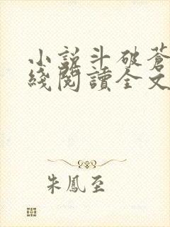 小说斗破苍穹在线阅读全文