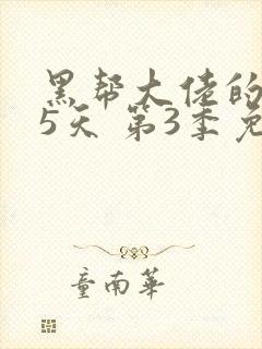 黑帮大佬的365天 第3季免费观看全集高清