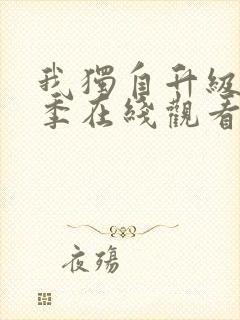 我独自升级第二季在线观看