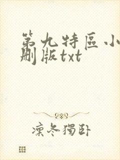 第九特区小说未删版txt