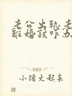 老公出轨老婆要离婚该咋办